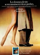  Publicité Advertising 0322  1971  bas & collants Chesterfield pour la journée