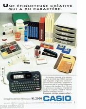 PUBLICITE ADVERTISING 116  1992   Casio   etiquetteuse éléctronique 23.11.16