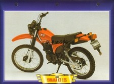 Fiche Moto : YAMAHA XT 125