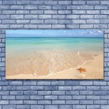 Tableau Impression Image sur Plexiglas® 140x70 Paysage Plage Étoile De Mer