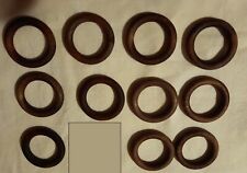 Lot de 11 anneaux en bois pour