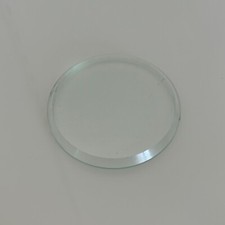 Verre biseauté rond plat