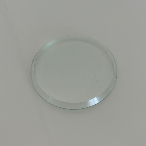 Verre biseauté rond plat