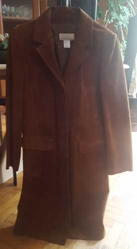 Manteau femme cuir pleine