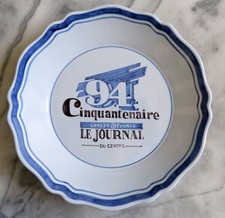 ASSIETTE CINQUANTENAIRE  DU JOURNAL DU CENTRE - NEVERS - MONTAGNON