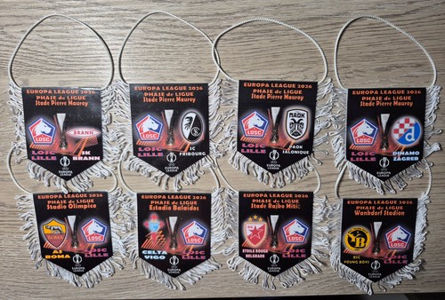 Lot fanions 9x11cm lille - 8,