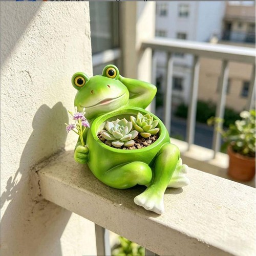 Pot fleurs grenouille - ,,