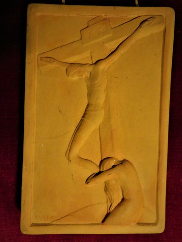 Bas relief terre cuite - bas,