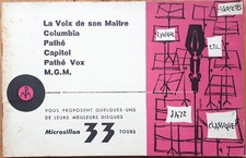 Catalogue 1957 disques Pathé Columbia Gillian Hills Compagnons Chanson Trenet...