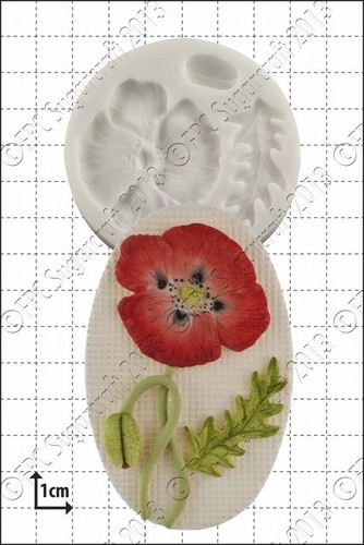Moule silicone coquelicot kit - silicone,