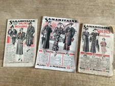 ANCIEN CATALOGUE LA SAMARITAINE  LOT DE 3. Années 35 / 38 Mode Et Divers