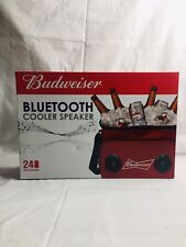 Budweiser Soft Cooler Bag with Built in Bluetooth Speakers - Red
