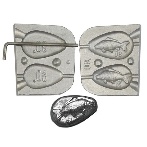Moule plombs medaillon carpe - moule,
