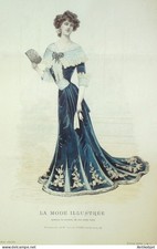 Gravure Mode illustree 1902 #