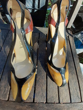 Chaussures Prada Vintage Cuir Verni N. 35,5 Italie Originales