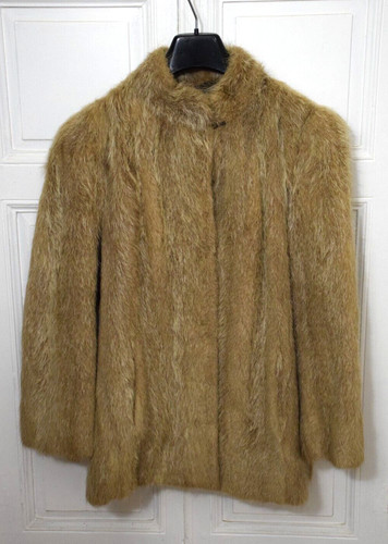Veste fourrure beige - de,