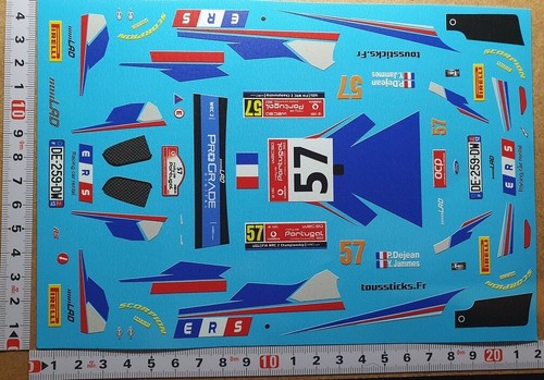 Decals ford fiesta - 1/18,