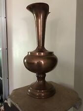PICHET Aiguière VASE Amphore Décoration Vintage En CUIVRE - Manque Anse -32,5 Cm