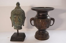 Ensemble tête de Bouddha et