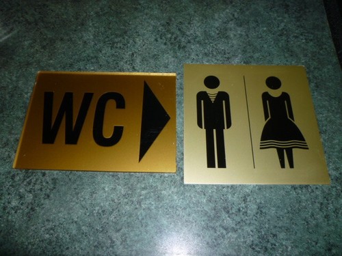 Plaques signaletiques wc - plaques,