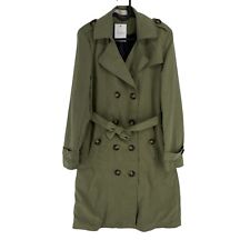 Manteau Trench Ceinturé Vert