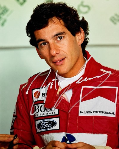 Ayrton senna hand signed - senna,