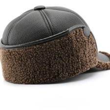 Hommes Faux Cuir Casquette