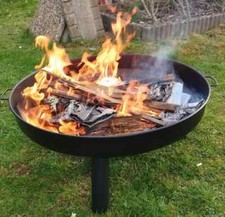 Brasero extérieur grand foyer acier galva