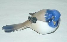 -JOLI SUJET OISEAU bleu  PORCELAINE Bing & Grondahl Danemark collection vitrine