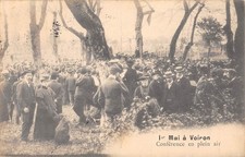 CPA 38 1er MAI A VOIRON /