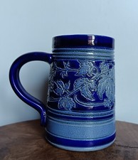 Vintage: belle petite chope à bière grès d'Alsace Betschdorf Krumeich-Remmy C73