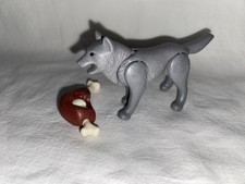 Playmobil Loup Gris Du 1024 Enfants Indiens Animaux Zoo Forêt