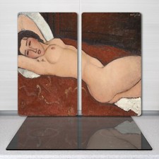 Cuisine en verre planche à découper Peinture Femmes Nues Anatomie 2x30x52 cm