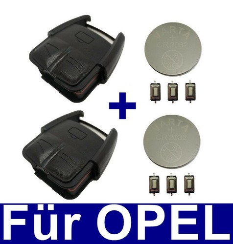Boîtier clé pour opel - 2x, de