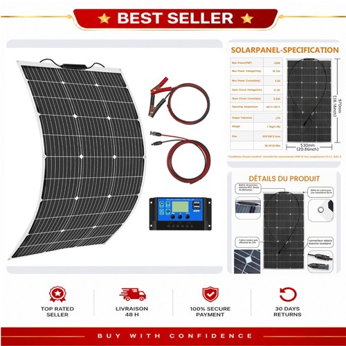 Kit panneau solaire souple - kit,