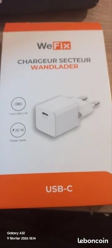 Wefix chargeur mural secteur - chargeur,