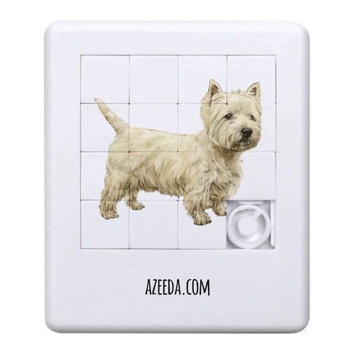 Westie dog side view sliding - 'westie, view'