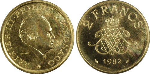 Monaco piefort 2 francs - monaco,