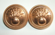 LOT DE 2 BOUTONS DORES