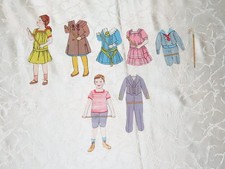 Lot Poupées en Papier