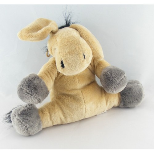 Doudou ane cheval beige gris
