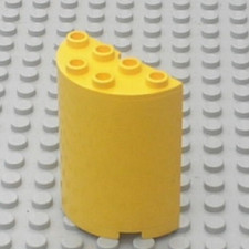 Lego Star Wars  Yellow Cylinder Half 2x4x4 ref 6259 set 8037 8299 8250 3368
