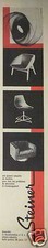 PUBLICITÉ 1958 FAUTEUIL STEINER UNE GAMME COMPLÈTE DE MODÈLES POUR DÉCORATION