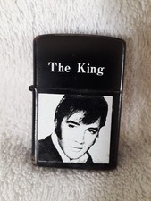 BRIQUET THE KING ELVIS PRESLEY  STYLE ZIPPO ESSENCE COMME NEUF