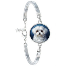 BRACELET ACIER CHIEN BICHON