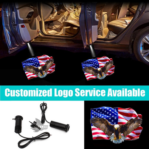 Led car door usa american - led,