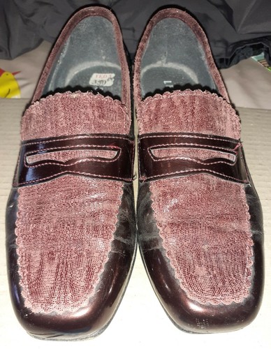 Chaussure type mocassin vernis