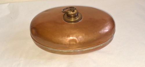 Ancienne bouillotte ovale - , en
