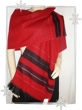 Magnifique Echarpe Etole Rouge