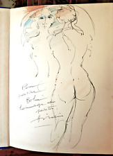 CAMILLE HILAIRE - DESSIN ORIGINAL + ENVOI - ED. TRINCKVEL 1975 - PEINTURES - TBE